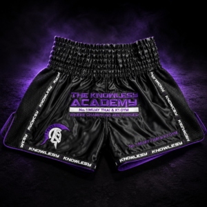 TKA Elite Muay Thai Shorts – Black/Purple